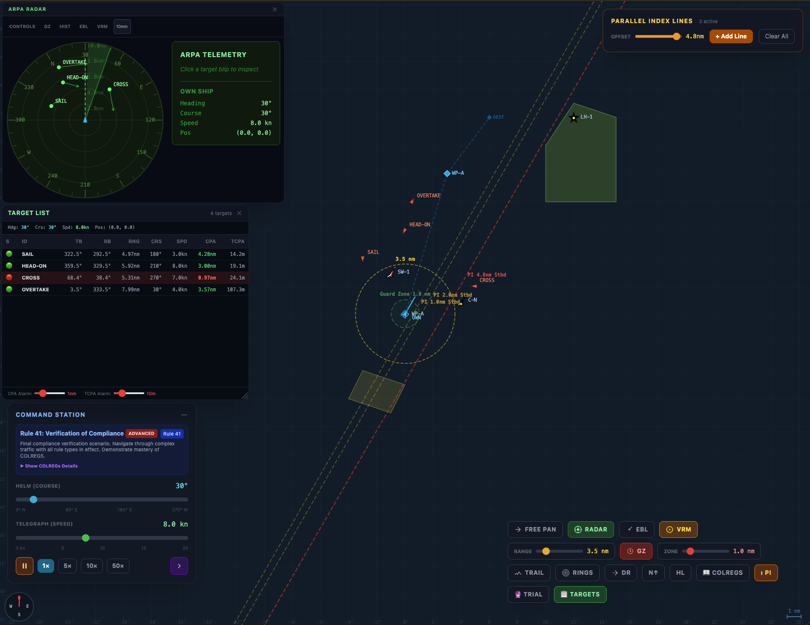 Web-ECDIS: Offline-First Maritime Navigation Simulator